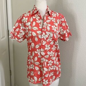 Jcrew small cotton peach  with floral patte‎